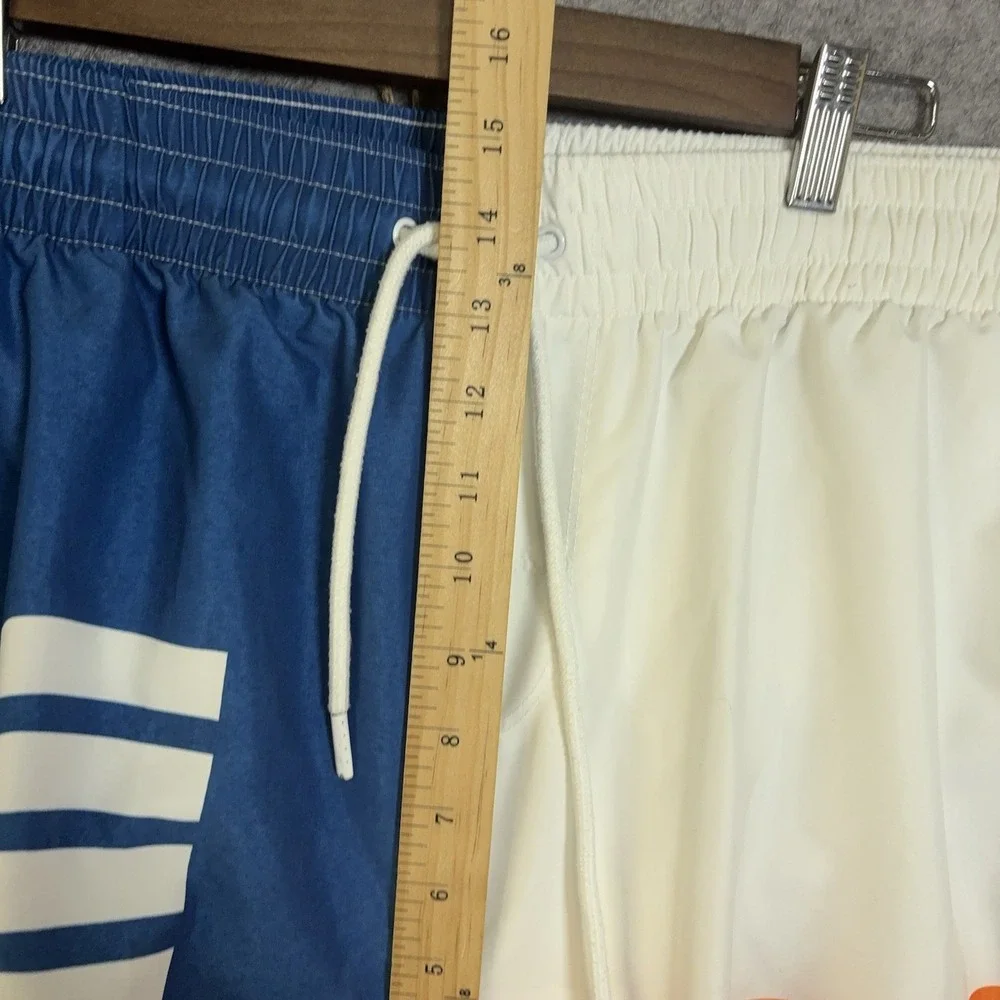 Whataburger Swim Trunks Mens XL Blue Orange‎ Pockets Mesh Lined Logo